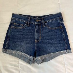Hollister High Rise Dark Wash Shorts